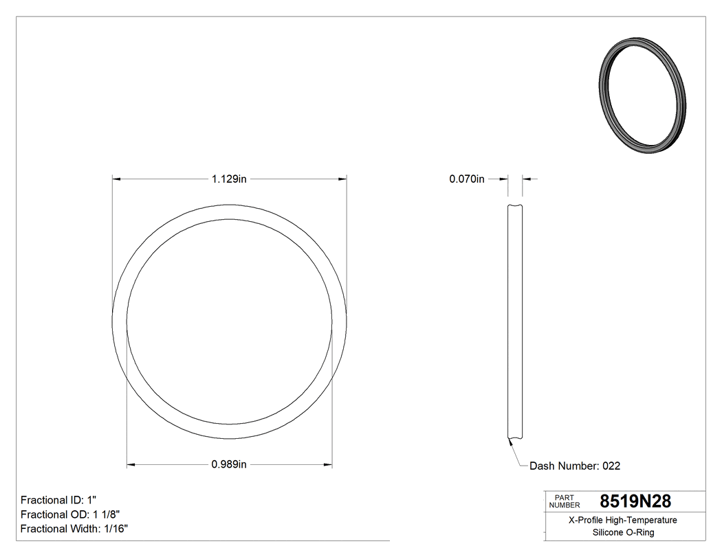 Technical drawing - 8519N28